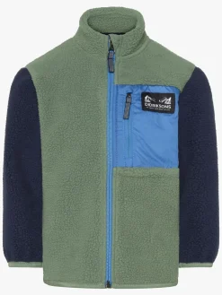 Børn Didriksons Fleecetøj-Anten Fleecetrøje, Light Moss