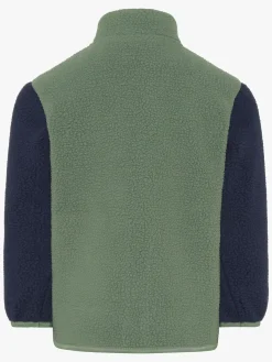 Børn Didriksons Fleecetøj-Anten Fleecetrøje, Light Moss