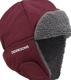 Tilbehør|Vintertøj|Didriksons Biggles Hue, Anemon Red