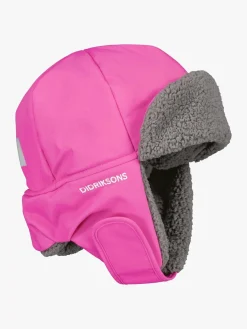Tilbehør|Vintertøj|Didriksons Biggles Hue, Plastic Pink Lyserød