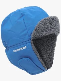 Børn Didriksons Tilbehør|Vintertøj-Biggles Hue, Sapphire Blue