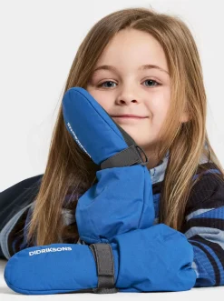Børn Didriksons Tilbehør|Vintertøj-Biggles Vanter, Sapphire Blue