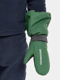 Tilbehør|Vintertøj|Didriksons Biggles Vanter, Pine Green Grøn/Grå