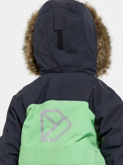 Overtøj|Didriksons Bjärven Flyverdragt, Dusty Lime Grøn/Blå