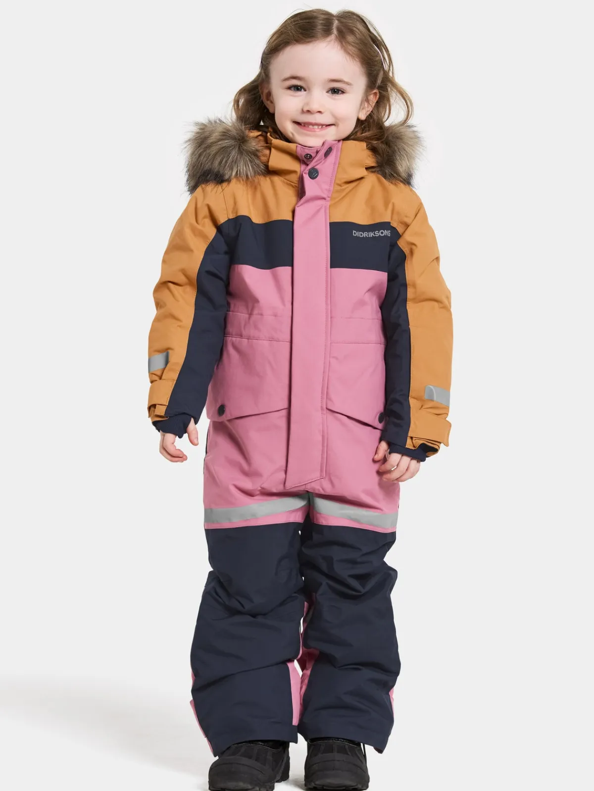 Børn Didriksons Flyverdragter|Overtøj-Bjärven Flyverdragt, Heather Pink