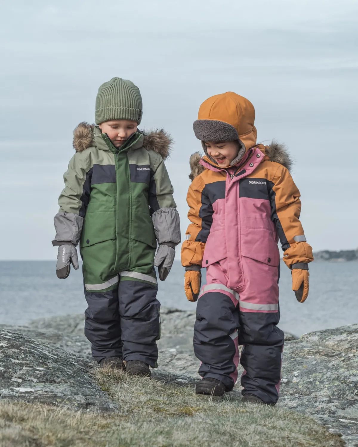Børn Didriksons Flyverdragter|Overtøj-Bjärven Flyverdragt, Heather Pink
