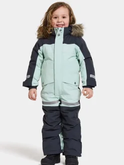 Overtøj|Didriksons Bjärven Flyverdragt, Pale Mint Blå/Grå