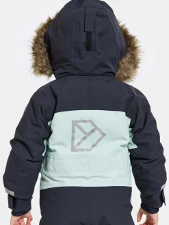 Overtøj|Didriksons Bjärven Flyverdragt, Pale Mint Blå/Grå