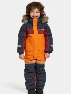 Børn Didriksons Overtøj-Bjärven Flyverdragt, Orange Jam