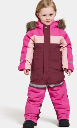 Børn Didriksons Flyverdragter|Overtøj-Bjärven Flyverdragt, Plastic Pink