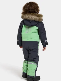 Flyverdragter|Didriksons Bjärven Flyverdragt, Dusty Lime Grøn/Blå