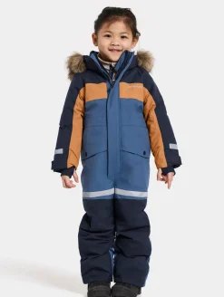 Overtøj|Didriksons Bjärven Flyverdragt, Galaxy Blue Blå/Orange