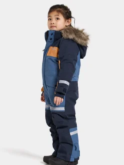 Overtøj|Didriksons Bjärven Flyverdragt, Galaxy Blue Blå/Orange