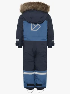 Overtøj|Didriksons Bjärven Flyverdragt, Galaxy Blue Blå/Orange