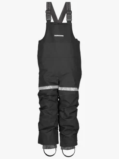 Børn Didriksons Vintertøj-Bjärven Overtræksbukser, Black
