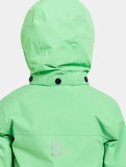 Overtøj|Didriksons Bladet Skaljakke, Dusty Lime Grøn/Sort