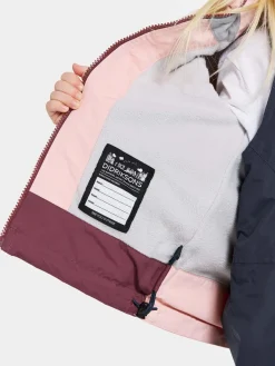 Overtøj|Didriksons Bladet Skaljakke, Dusty Pink Lilla/Lyserød