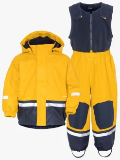 Børn Didriksons Regntøj-Boardman Foret Regnsæt, Oat Yellow