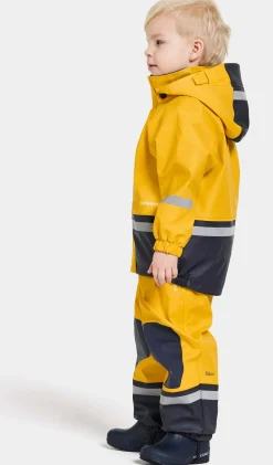 Børn Didriksons Regntøj-Boardman Foret Regnsæt, Oat Yellow