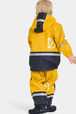 Børn Didriksons Regntøj-Boardman Foret Regnsæt, Oat Yellow