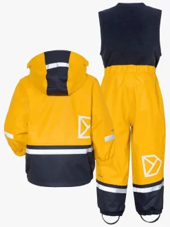 Børn Didriksons Regntøj-Boardman Foret Regnsæt, Oat Yellow