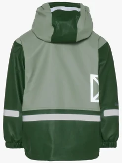 Børn Didriksons Regntøj-Boardman Foret Regnsæt, Light Moss