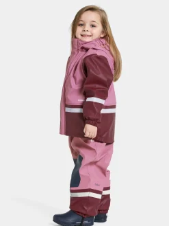 Regntøj|Didriksons Boardman Foret Regnsæt, Heather Pink