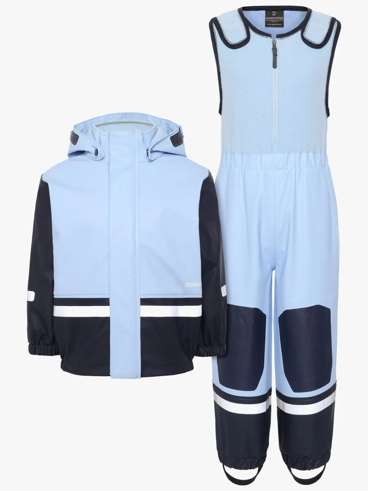 Børn Didriksons Regntøj-Boardman Foret Regnsæt, Light Sea Blue