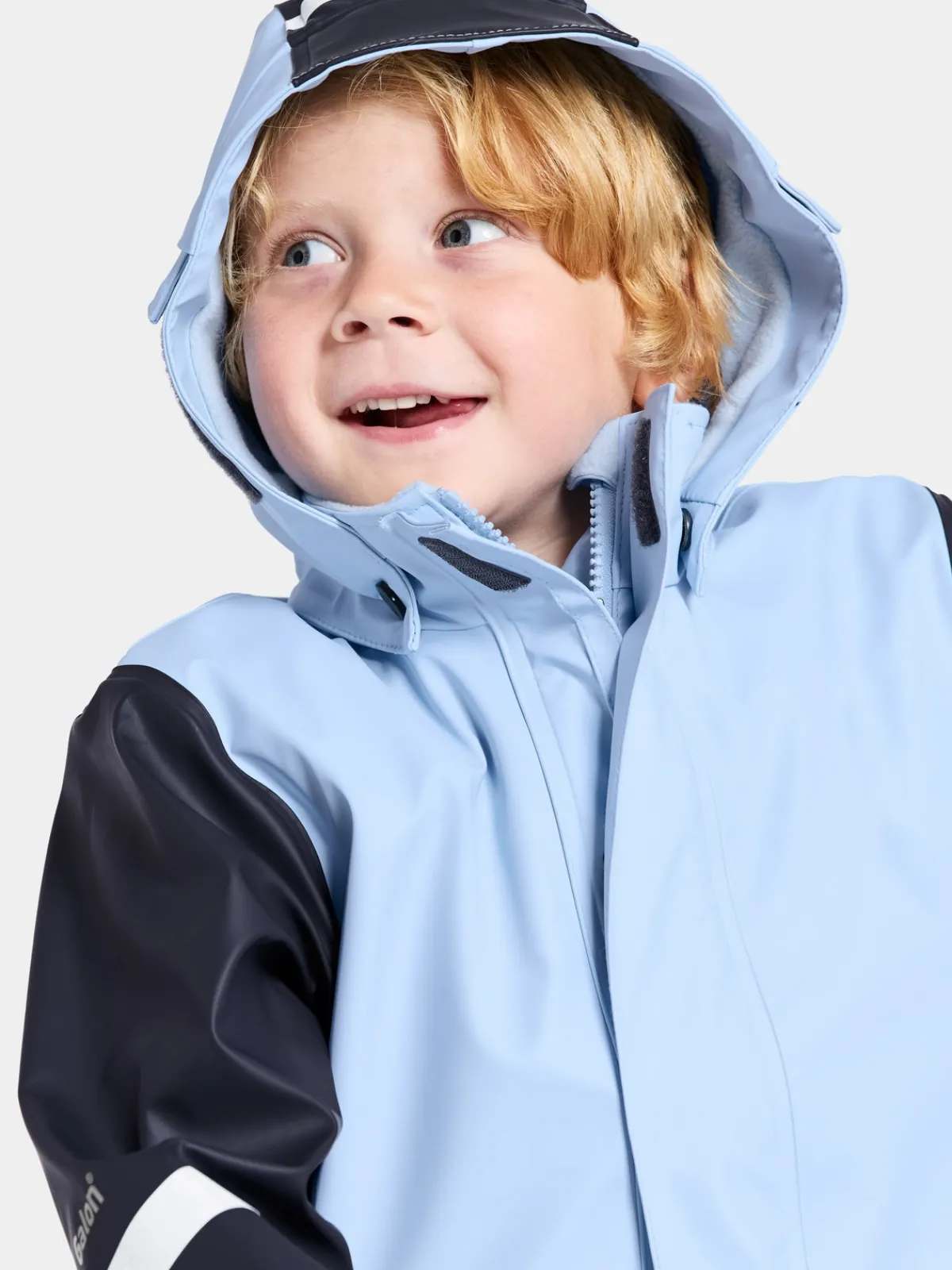 Børn Didriksons Regntøj-Boardman Foret Regnsæt, Light Sea Blue