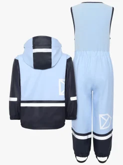 Børn Didriksons Regntøj-Boardman Foret Regnsæt, Light Sea Blue