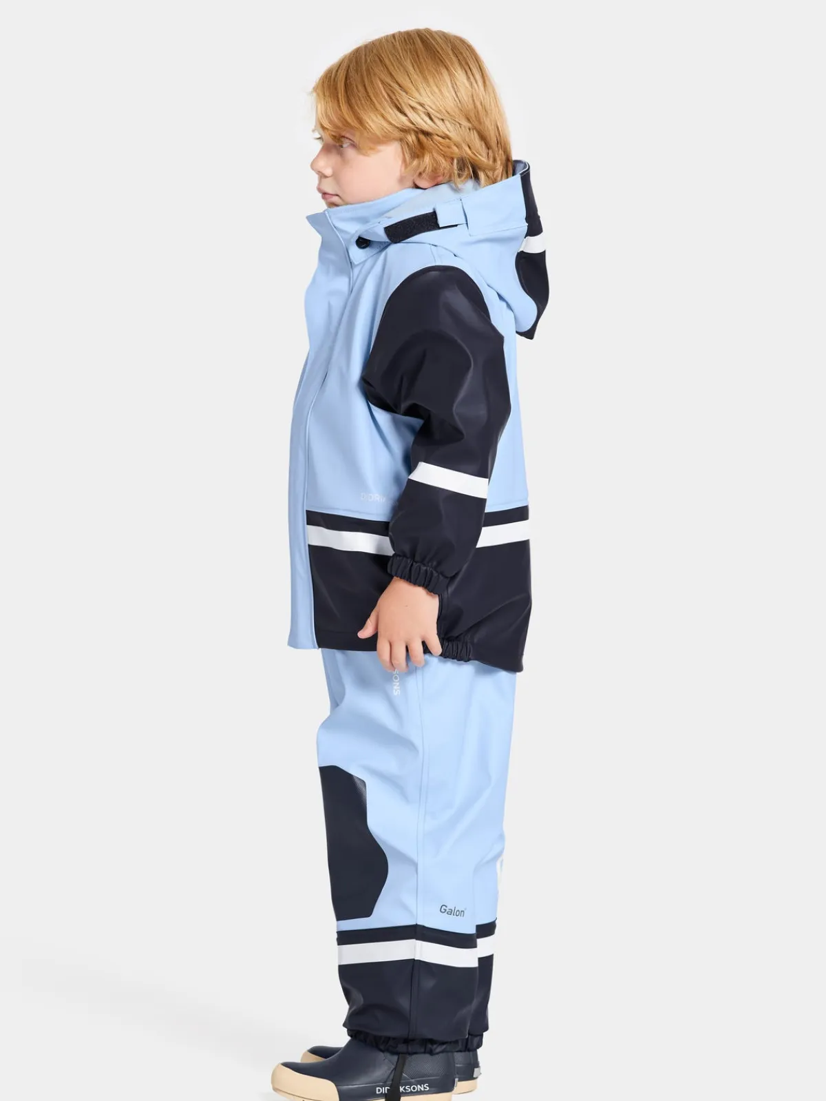 Børn Didriksons Regntøj-Boardman Foret Regnsæt, Light Sea Blue