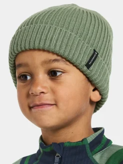 Børn Didriksons Tilbehør|Vintertøj-Bus Hue, Light Moss