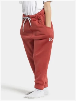 Fleecetøj|Didriksons Corin Powerstretch Bukser, Baked Pink Rød