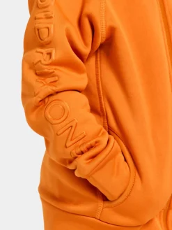 Børn Didriksons Fleecetøj-Corin Powerstretch Jakke, Orange Jam