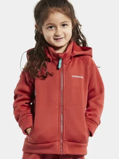 Overtøj|Didriksons Corin Powerstretch Trøje, Baked Pink Rød