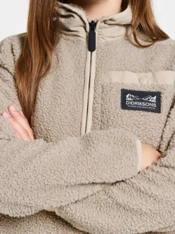 Fleecetøj|Didriksons Exa Fleecetrøje, Beach beige