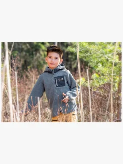 Børn Didriksons Fleecetøj-Exa Fleecetrøje, True Blue