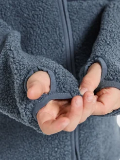 Børn Didriksons Fleecetøj-Exa Fleecetrøje, True Blue