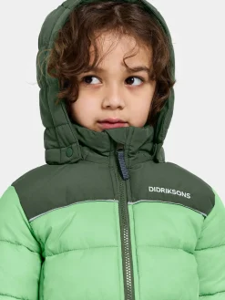 Børn Didriksons Vintertøj-Fox Vinterjakke, Dusty Lime