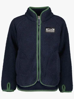 Fleecetøj|Didriksons Gibbs Fleecetrøje, Navy Grøn/Blå