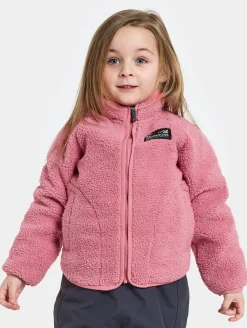 Børn Didriksons Fleecetøj-Gibbs Fleecetrøje, Heather Pink