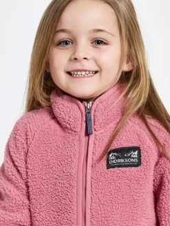 Børn Didriksons Fleecetøj-Gibbs Fleecetrøje, Heather Pink