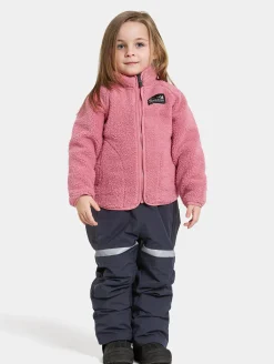 Børn Didriksons Fleecetøj-Gibbs Fleecetrøje, Heather Pink