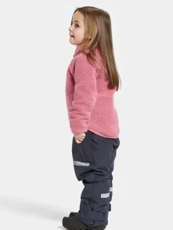 Børn Didriksons Fleecetøj-Gibbs Fleecetrøje, Heather Pink