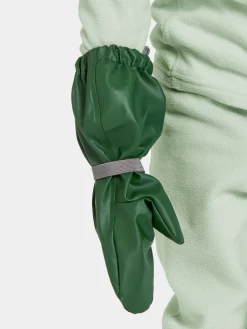 Børn Didriksons Regntøj|Tilbehør-Glove Regnvanter, Pine Green