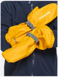 Børn Didriksons Regntøj|Tilbehør-Glove Regnvanter, Oat Yellow