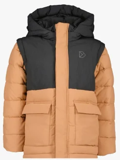 Børn Didriksons Vintertøj-Granite Dynejakke, Almond Brown