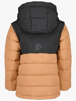 Børn Didriksons Vintertøj-Granite Dynejakke, Almond Brown