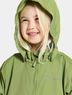 Børn Didriksons Overtøj- Hindbær Vindjakke, Algae Green