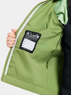 Børn Didriksons Overtøj- Hindbær Vindjakke, Algae Green